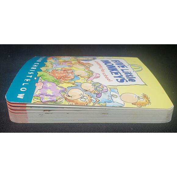 Five Little Monkeys Go Shopping for School Eileen Christelow Board Book - Picture 6 of 9